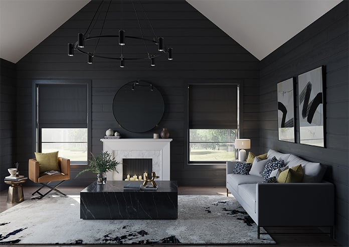 Stockholm, Black - Twist&Fit Roman Blind - Image 9